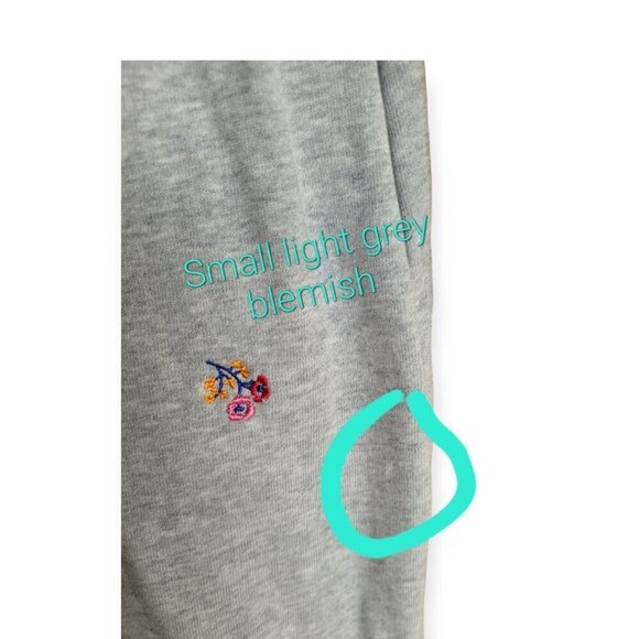 Draper James Heather Grey Embroidered Sweatshirt Dress XS - Picture 9 of 13